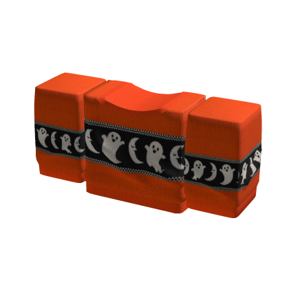 Orange Ghost Halloween Sweater