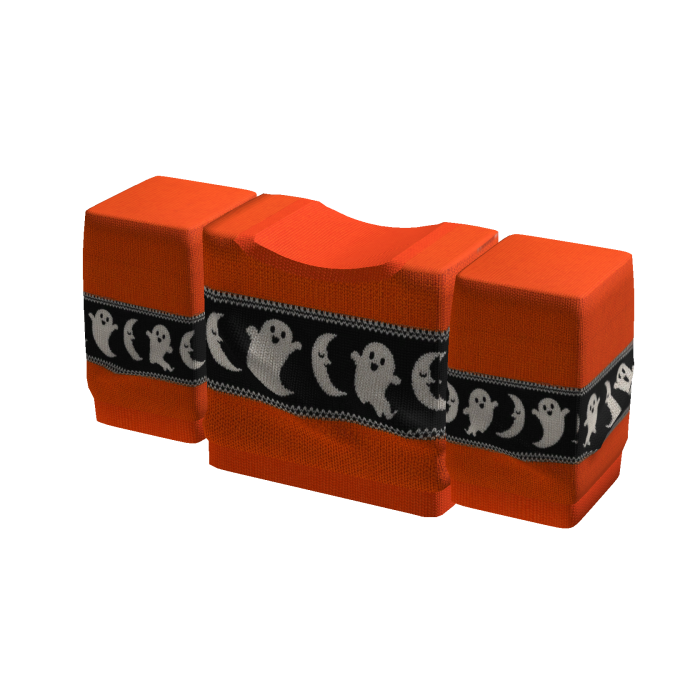 Orange Ghost Halloween Sweater