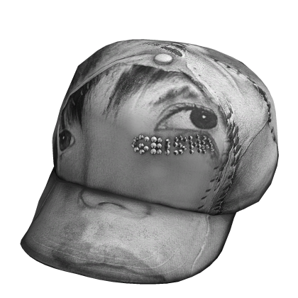 eye see you, skin cap tilted (b&w) Roblox item
