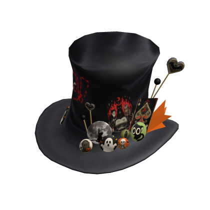 Magic Man Poker Carnival Top Hat - Halloween Boo