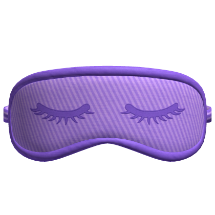 kawaii purple sleep mask Roblox item