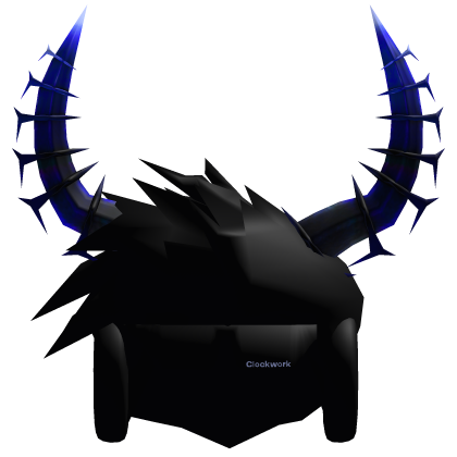 ⏳ Black Hair + Headphones Shades + Azure Horns Roblox item