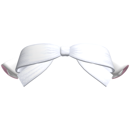 Adorable White Polka-Dot Bow w Cat Ears