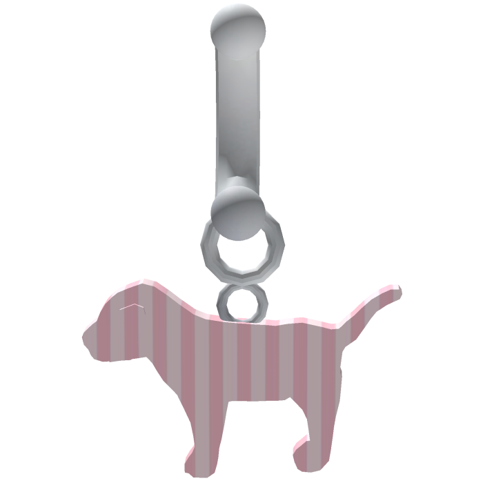 y2k cute pastel pink belly piercing w dog 3.0