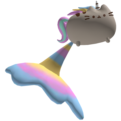 Unicorn Pusheen Fart Melting Ice Cream Hat