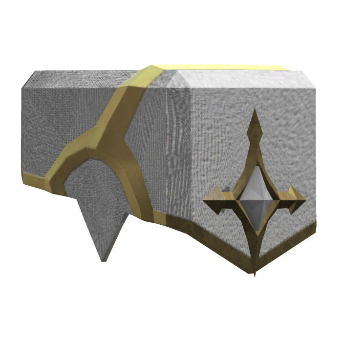 Royal Knight Left Shoulder - White Black
