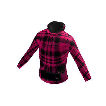 Pink Plaid Hoodie thumbnail