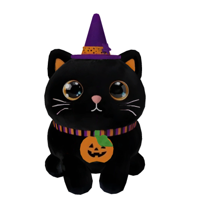 Halloween witch pumpkin kawaii cat