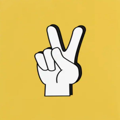 yellow peace sign Roblox decal