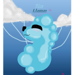 Blue Super Llamas