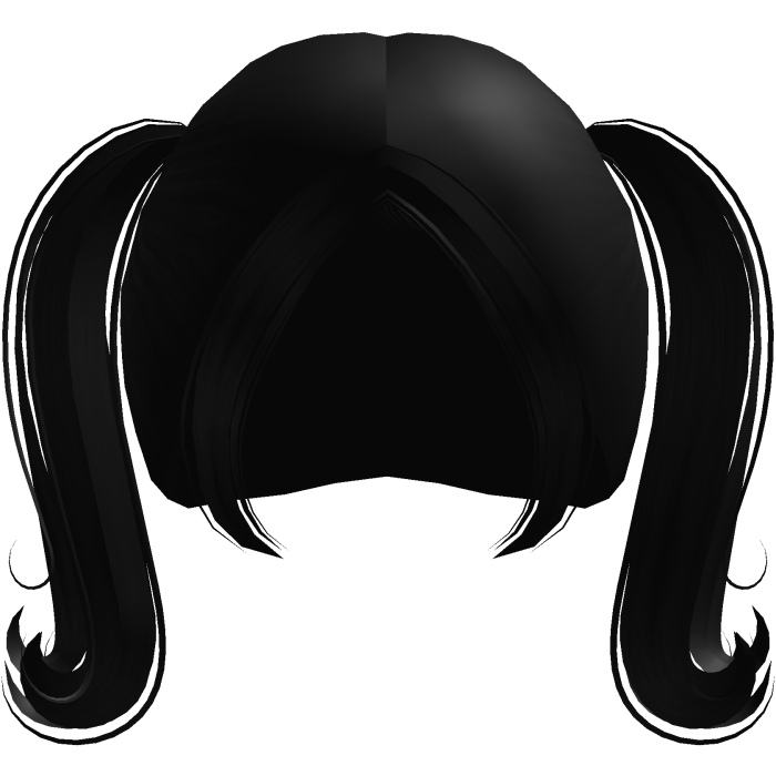 ۶ৎ | cute short pigtails flipped in black