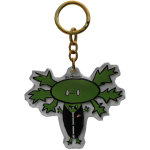 Green Axolotl Keychain (@SimeonsArt)
