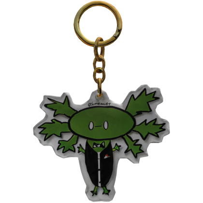Green Axolotl Keychain thumbnail