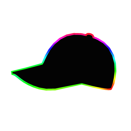 Cartoony Rainbow Cap Roblox item