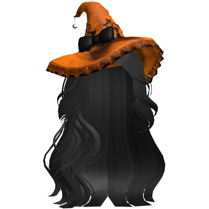 Halloween Side Swept Witch Hair (Black)