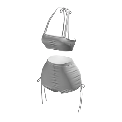BB White Cute Summer Beach Bikini Swimsuit
