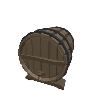 low poly barrel