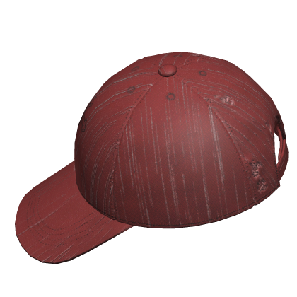 Y2k Streetwear Backwards Cross Cap Dark Red