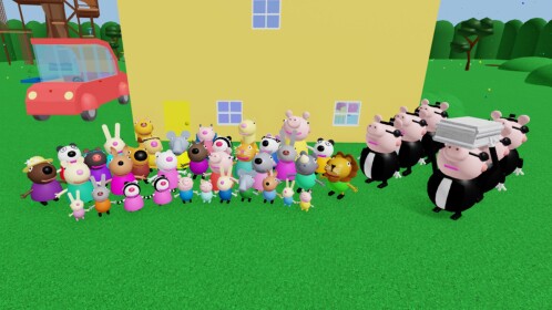 Have Fun With The Family Pig Friends! [⚰️]