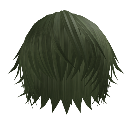 Y2K grunge messy hair green