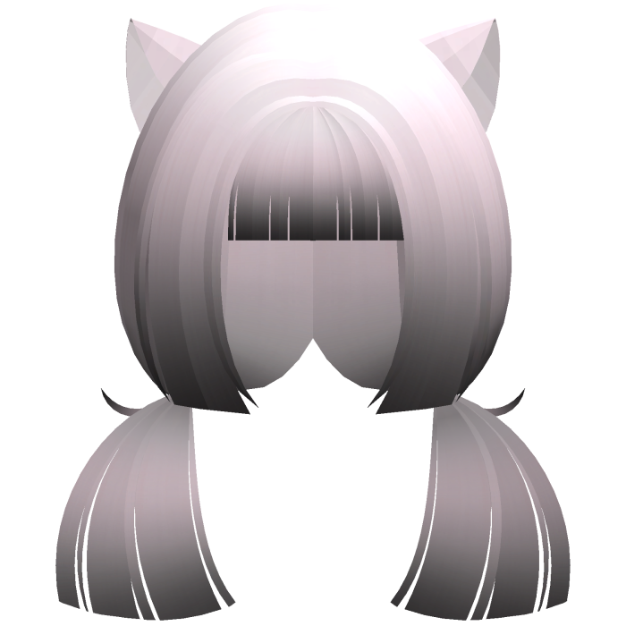 pink ombre cutecore neko girl low hime pigtails
