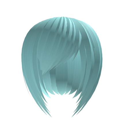 short bob w/ side bangs in minty blue Roblox item