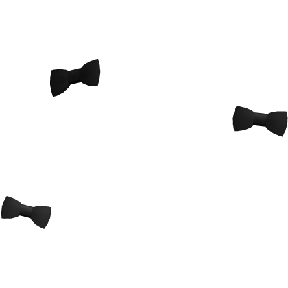 ꒰♡꒱ kawaii black hime hair bows Roblox item