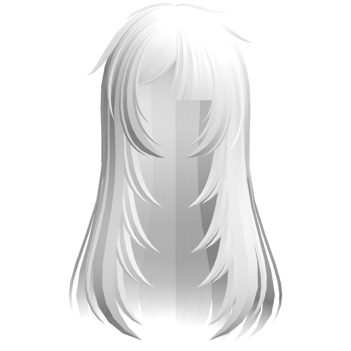 🖤 layered messy fallen angel hair in white
