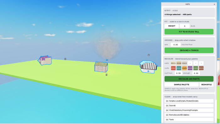 KitFit — Fit, Ground & Recolor Free Models preview 1