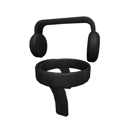 Black Scarf & Earmuffs Roblox item