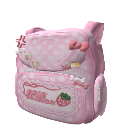 ♡ : cute kawaii mochila de fresa Roblox item
