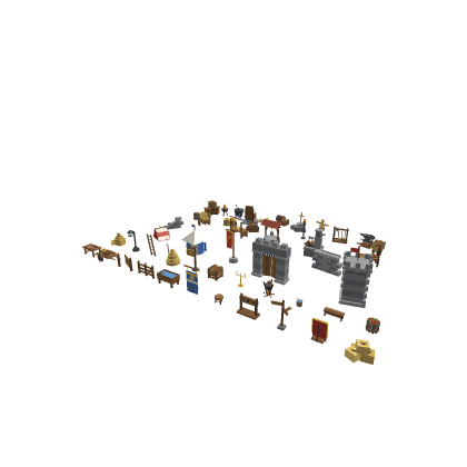 HD Medieval Pack | 50 Castle and Town Props