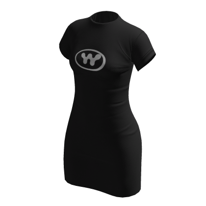 ☆ Classic Black T-shirt Dress