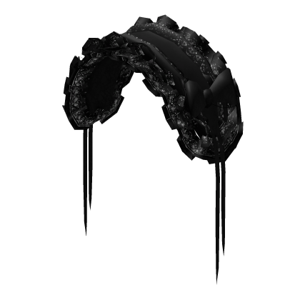 ♱ sweet gothic lace maid bonnet black