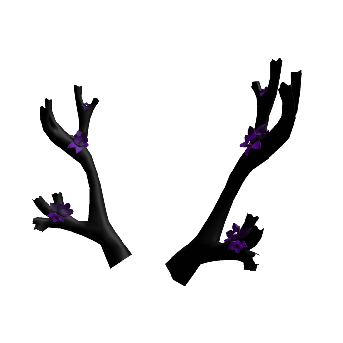 Black Purple Sakura Antlers Recolor (Addon)