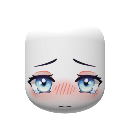 Chibi Crying Anime Face / ojos azules - Roblox