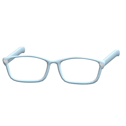 cutecore moe low heart oversized glasses blue