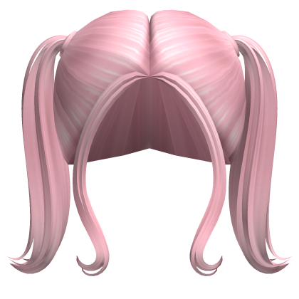-',ৎ Short Fluffed Pigtails in Pink