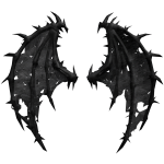 Black Gothic Demon Wings