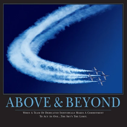 Above & Beyond Motivational Picture