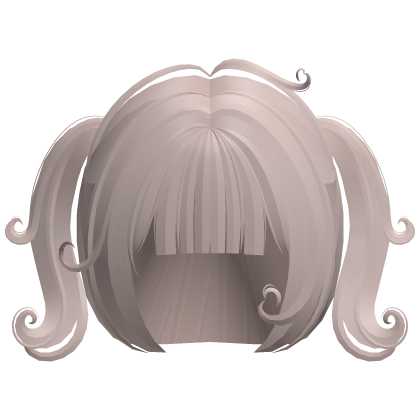 ♡ ꒰ cute swirly curly baby pigtails in milk brown Roblox item