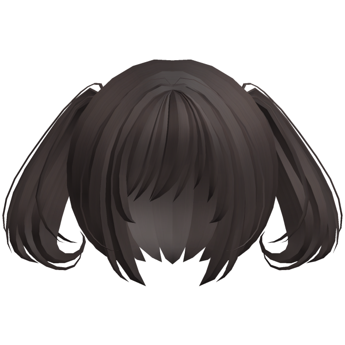 moe swirl kawaii soft ponytails brown