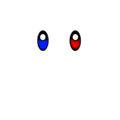 Half Red Blue Eyes Roblox decal