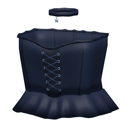 pretty midnight blue princess dress