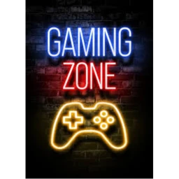 ultra gaming zone with leptop icon