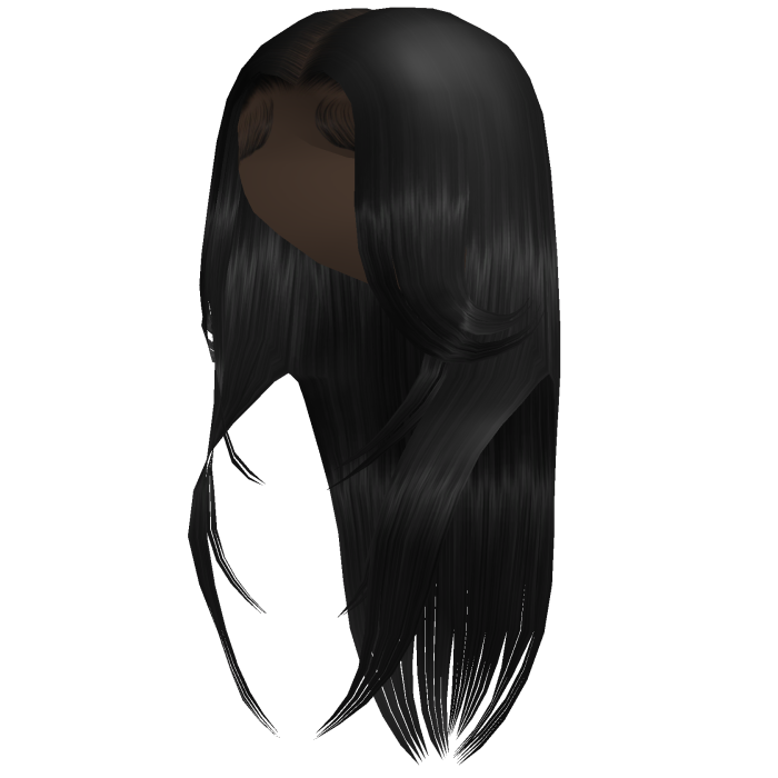 Middle Part Wispy Front [Black]