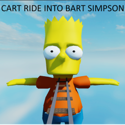 Cart ride into Bart Simpson!