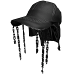 Thrifted Y2K Black Cap Skater Hat