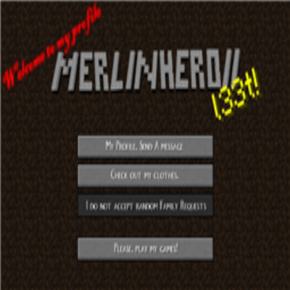 My Profile Background Roblox decal