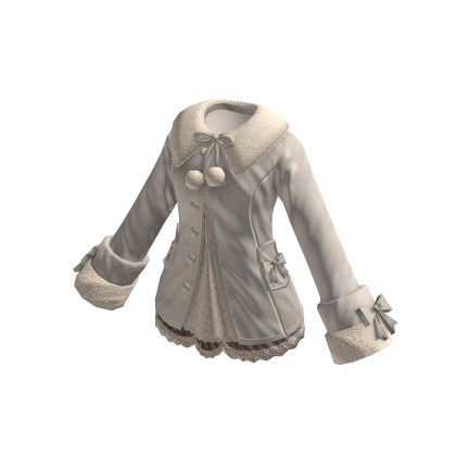 Jacket with Contrast Collar (Gray)